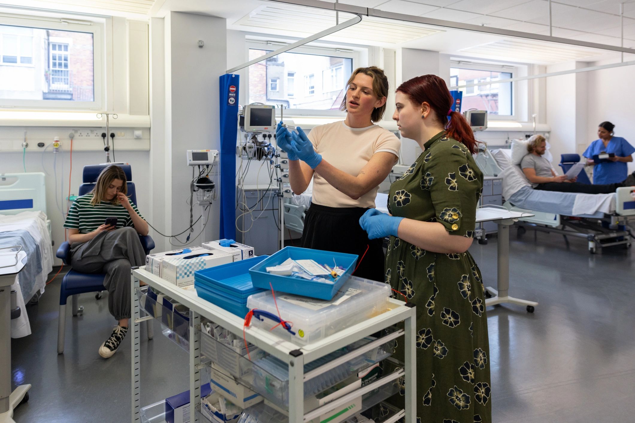 Clinical training and teamwork in a hospital setting